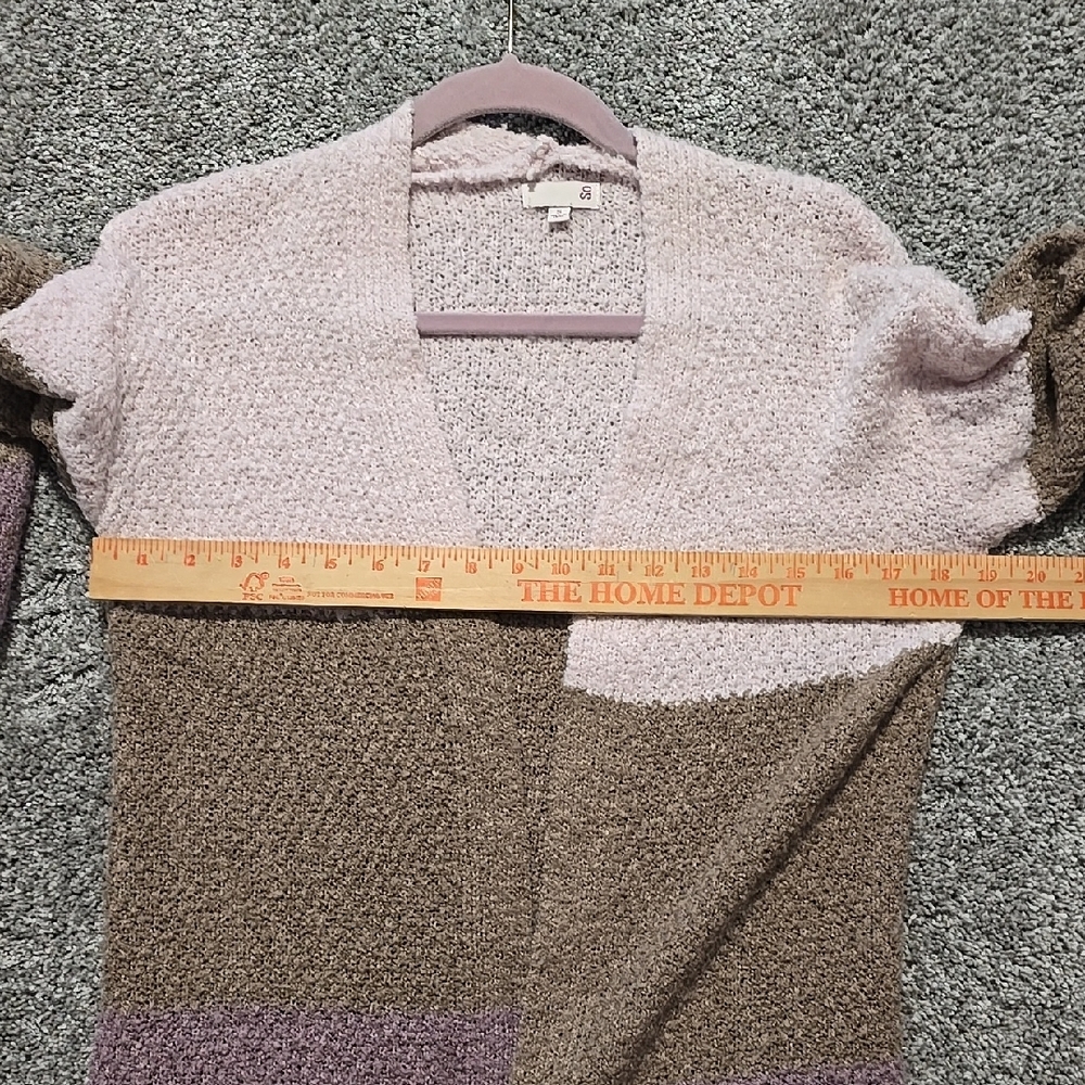 Colorblock Open Front Cardigan - Picture 2 of 4
